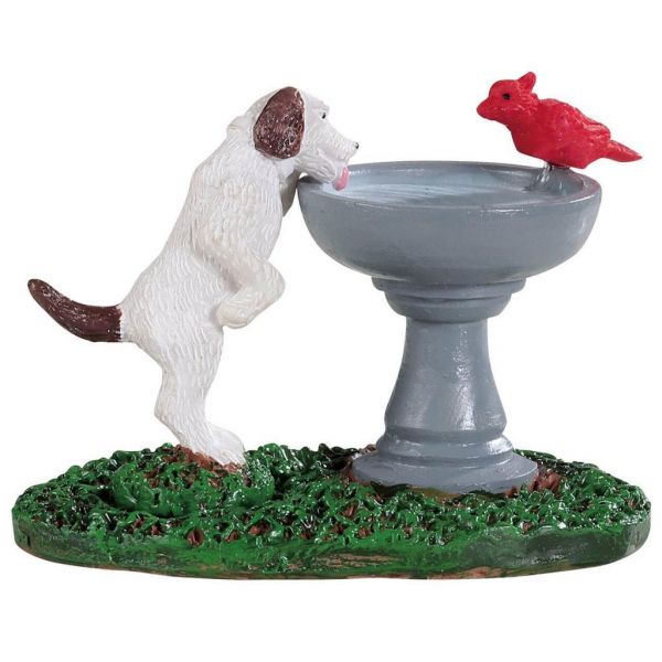 LEMAX - Bird Bath Dog Fountain